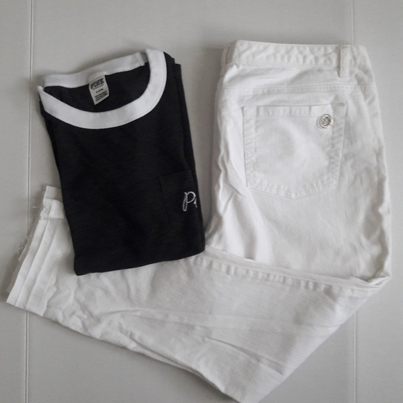 Michael Kors Denim - Michael Kors straight leg ankle freed hemed jeans